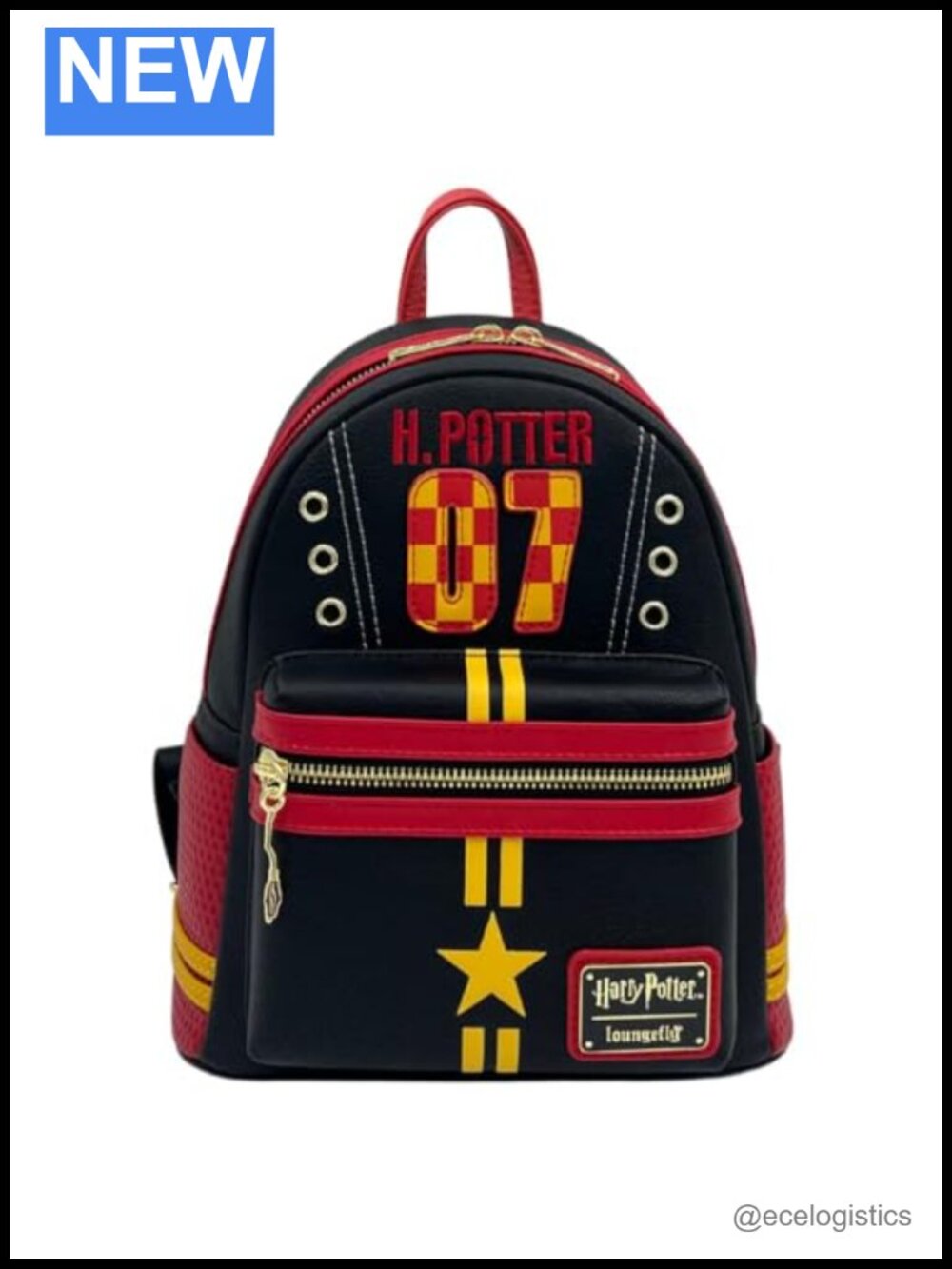 Loungefly Harry Potter Quidditch Uniform Faux Leather Double Strap Shoulder Bag